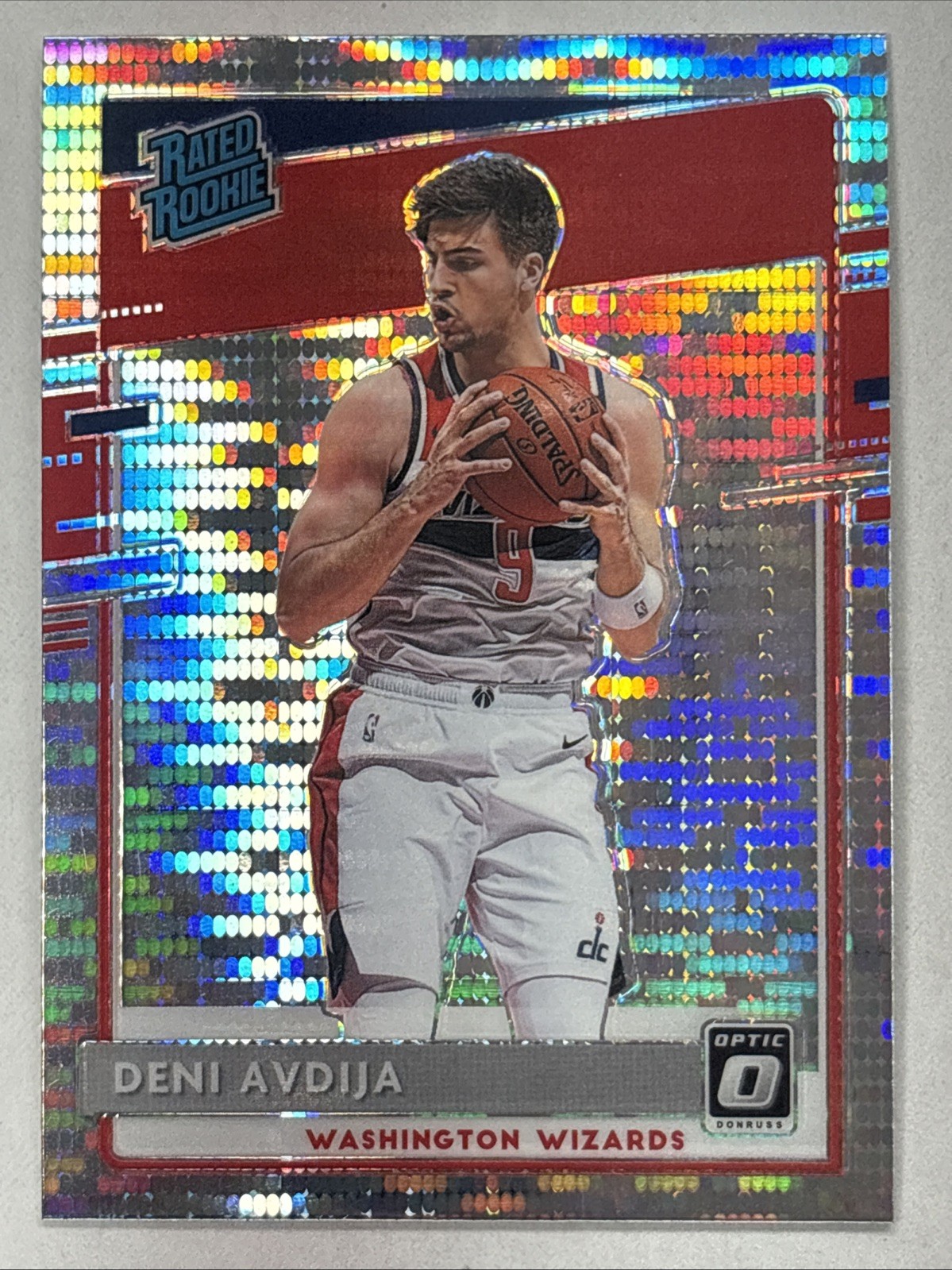 2020-21 #159 Deni Avdija Donruss Optic Rated Rookie Silver Pulsar Prizm