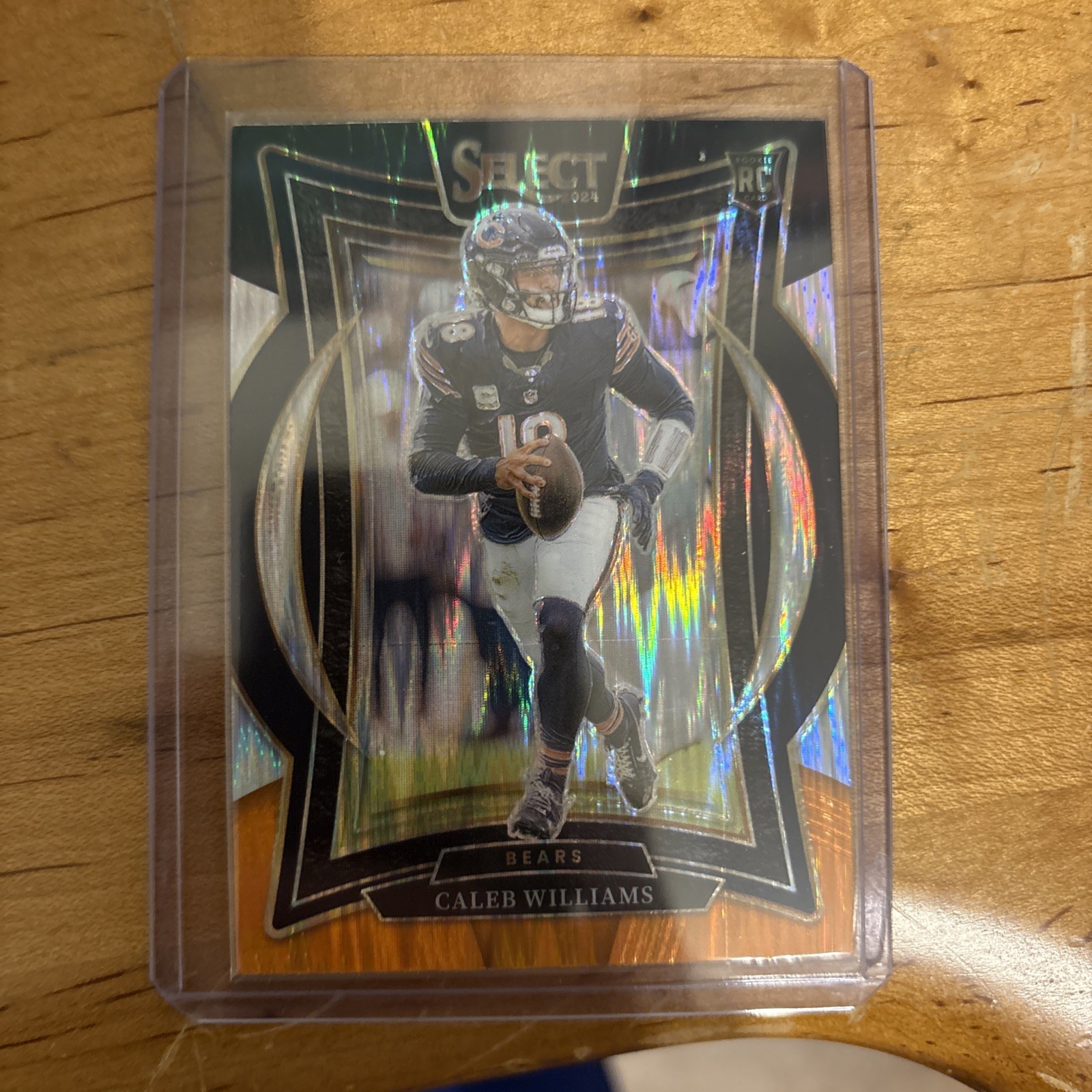 2024 Panini Select - Concourse Caleb Williams #25 Black & Orange Shock Prizm...