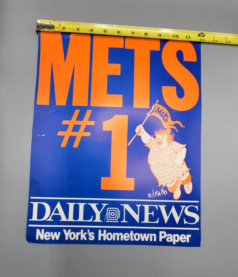 New York Mets 1986 Daily News Team Picture Print - Image 4 of 4