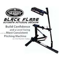 Black Flame Ultimate Baseball & Softball Pitching Machine Weighing Only 25lbs