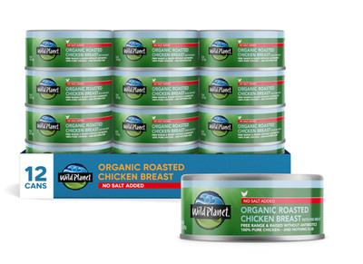 (12 Pack) Wild Planet Organic Roasted Chicken Breast with Rib Meat - 5 oz Cans