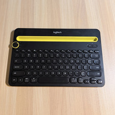 Logitech K480 Bluetooth Keyboard Black Yellow QWERTY Multimedia Portable