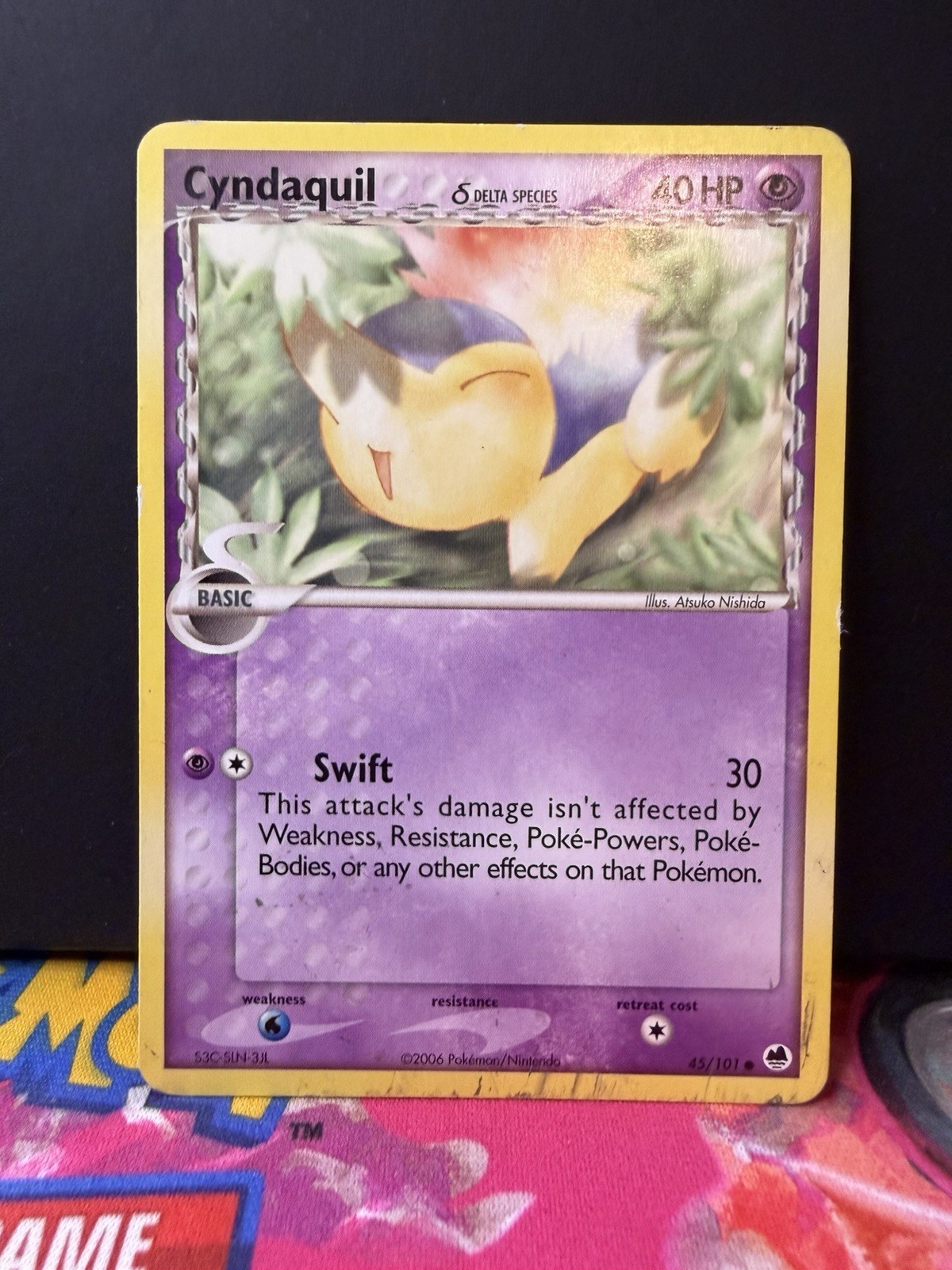Pokémon TCG Cyndaquil 45/101 EX Dragon Frontiers Reverse Holo Stamped LP