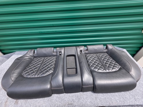Audi S7 RS7 C7 Rear Lower Seat Cushion Bench Diamond Stitch Black Leather OEM