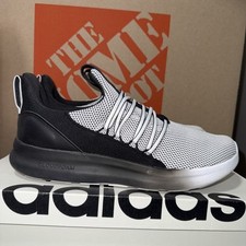 Mens adidas Lite Racer Adapt 7.0 Wide 'Cloud White/Core Black', Size 10.5 IE6336