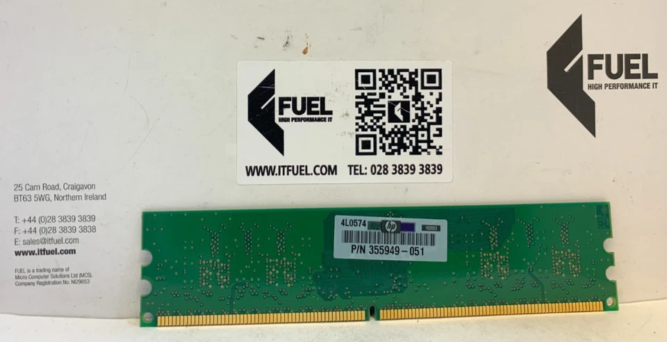 Nanya    256MB DDR2 ram memory module PC2-4200  -  NT256T64UH40F-37B - Image 3 of 3