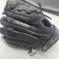 Mizuno MMX 122P Ballpark Series 12" Black Leather Baseball Glove Pro Model RHT