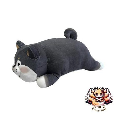 NEU [Kusuguru Japan] schwarzes Shibajiri Plüschkissen
