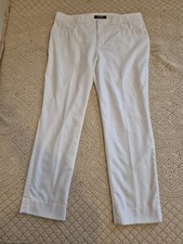Chaps Ralph Lauren Women's 12 White Dress Pants Cotton