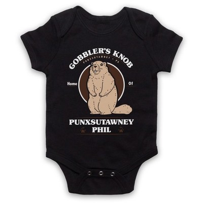 MURMELTIER TAG GOBBLERKNOPF PUNXSUTAWNEY PHIL THANKSGIVING BABY WACHSEN BABYANZUG