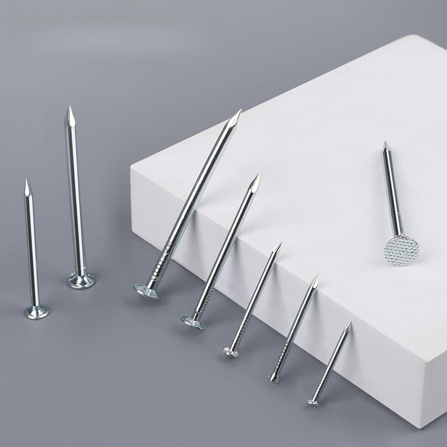 400PCS Nails for Hanging Pictures Hanging Nails for Wall Art Heavy Duty up to 2"