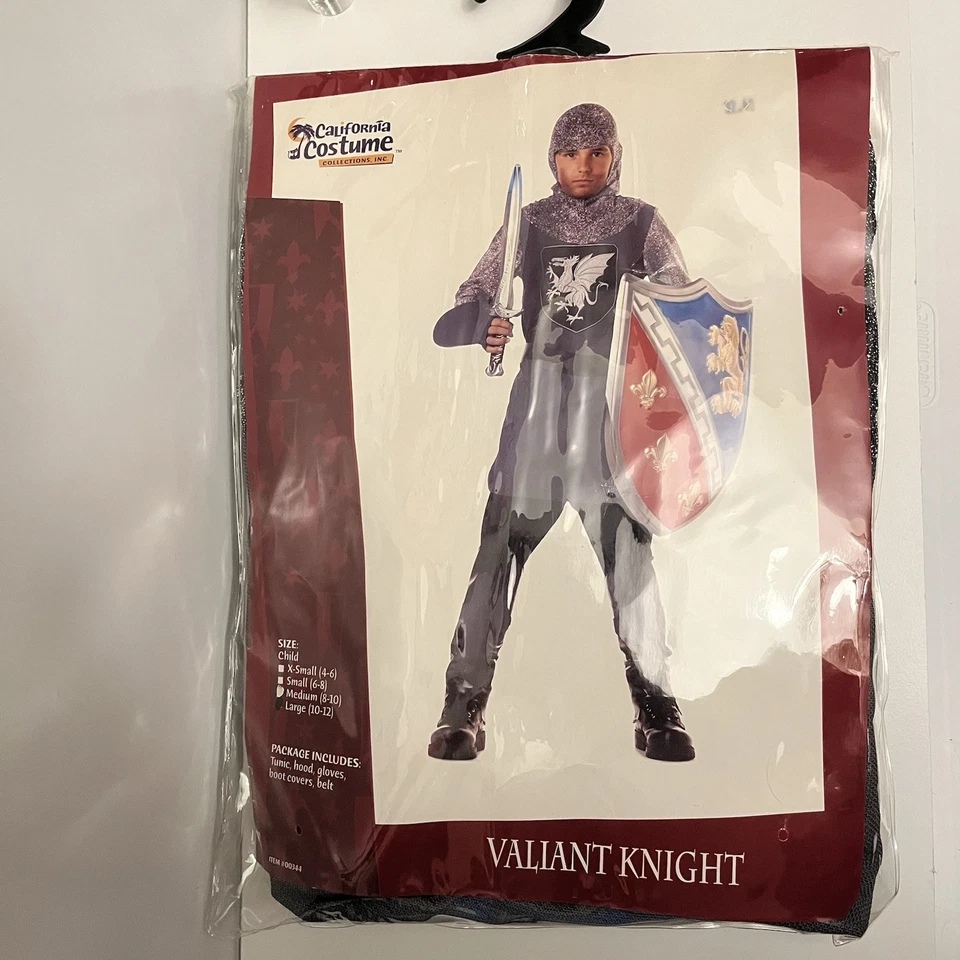 Brand New Dragon Slayer Medieval VALIANT KNIGHT Child Halloween Costume L 10-12 - Image 4 of 4
