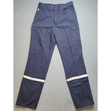 Carhartt FR Pants Men's 34x36 Dark Navy Canvas Reflective Flame Resistant Loose