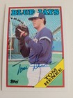 Tom Henke 1988 Topps Toronto Blue Jays authentic autographed card Signed  — photo 3
