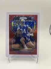 Jake Funk 2021 Panini Prizm - Rookie #402 Red No Huddle Prizm /50 (RC)