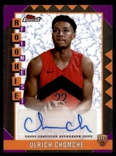2024-25 Topps Finest - Rookie Finest  Ulrich Chomche #RFA-UC (AU, RC)