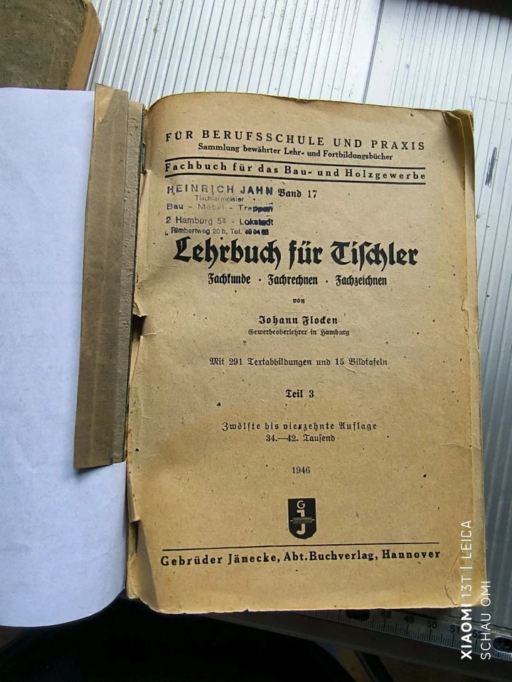 Lehrbuch für Tischler Flocken Band 1,2,3 - Bild 4 von 4