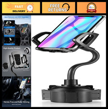 Adjustable Car Cup Holder Phone Mount with 360  Rotation, Gooseneck for All Smar
