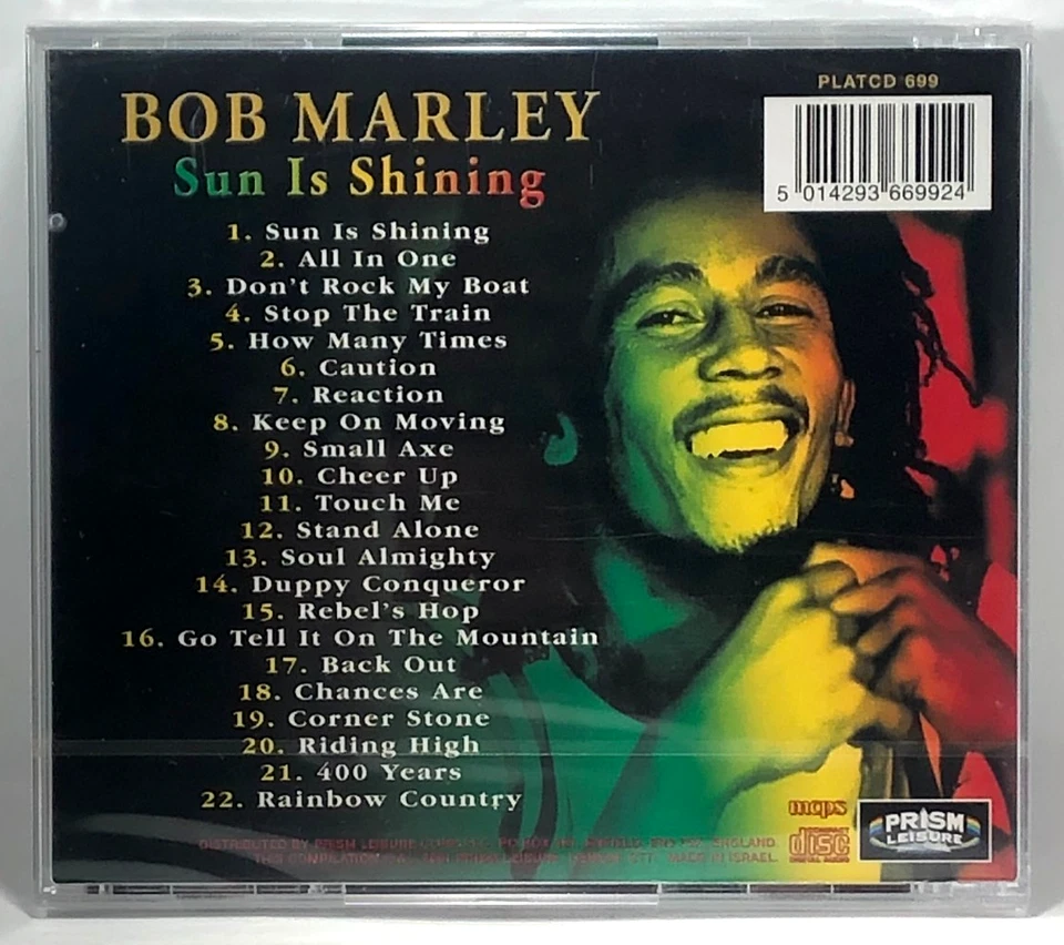 Bob Marley Sun Is Shining: 22 Reggae Classics (Compilation CD, 2001) NEW, Sealed - Image 2 of 4
