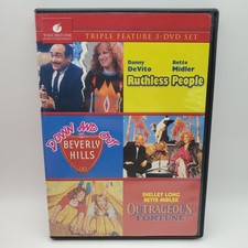 Ruthless People / Down and Out in Beverly Hills / Outrageous Fortune DVD, Tested