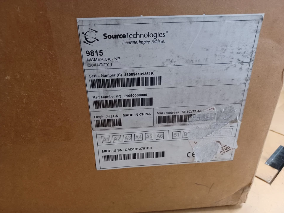 NEW SOURCE TECHNOLOGIES MICR PRINTER ST9815 - Image 2 of 4