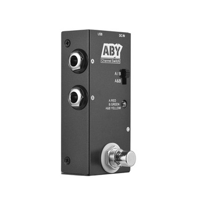 A/B Switch Guitar Pedal - ABY Line Selector, Mini ABY Switch Guitar Effect Pe...