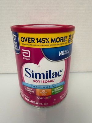 Similac Soy Isomil for Fussiness & Gas EXP March 1 2027