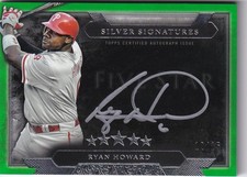 2020 Topps Five Star Ryan Howard Silver Signatures Green /15