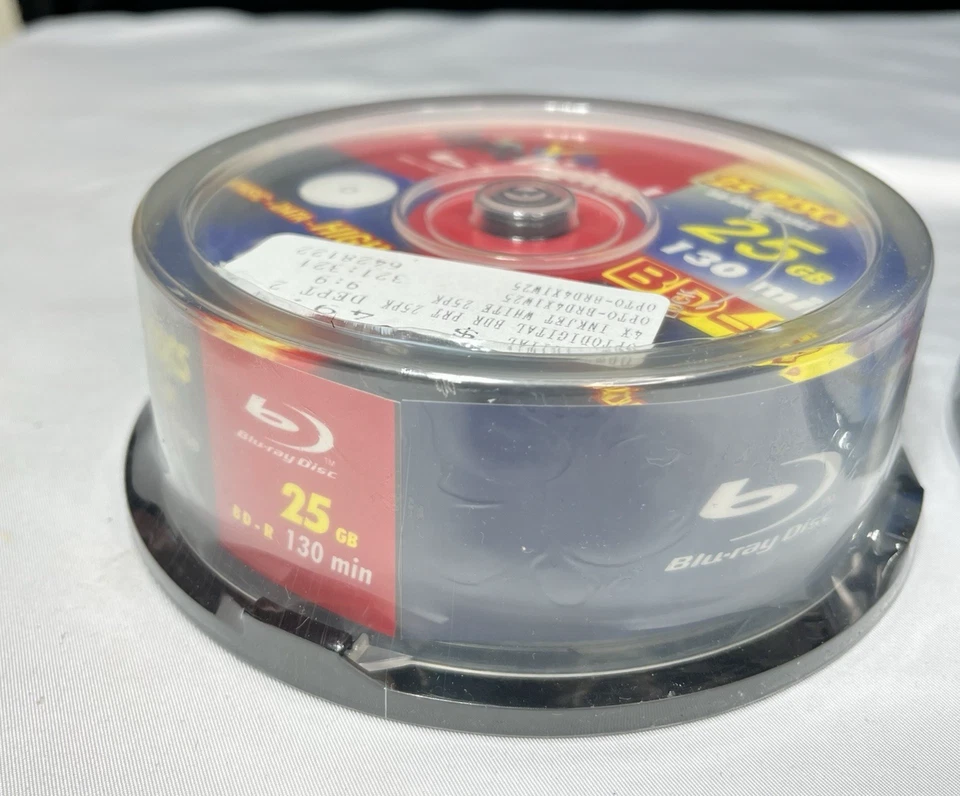125 RIDATA Opto Digital BluRay Disc 4X Blank BD-R 25GB White Inkjet Printable - Image 4 of 4