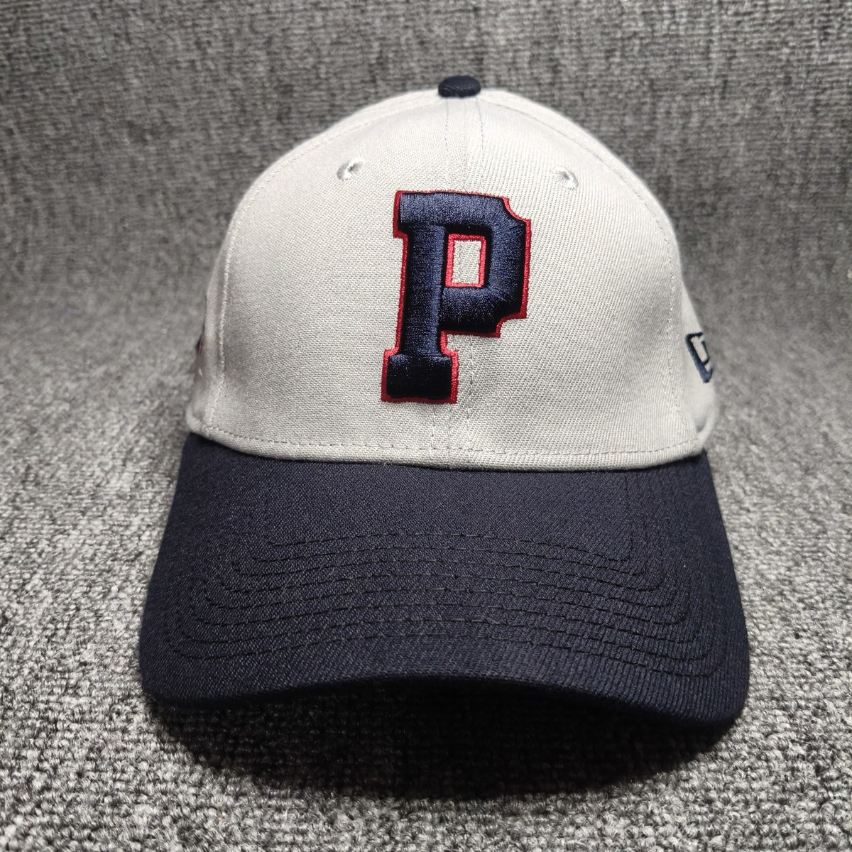 New Era 39THIRTY Panama FEDEBEIS Baseball Team Stretch Fit Hat Cap Grey Navy
