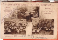 POSTCARD TRIESTE FP TRAVELLED 1929 LARGE RESTAURANT BONAVIA USED VIEWS