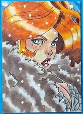 2025 Red Sonja Deluxe Ultra-Premium Hand-Drawn Sketch Card Signed Ernest Romero