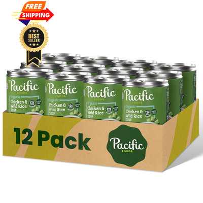 Pacific Foods Organic Lightly Salted Chicken and Wild 16.3 Ounce (Pack of 12) 