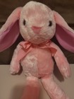 Tom's Toy Pink Bunny Rabbit Plush Stuffed Animal Long Legs Arms Bow Floppy Ears — photo 7