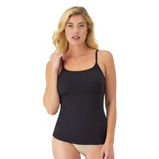 MAIDENFORM 83266 Black Camisole Shapewear Firm Control Tank Top Womens Sz M