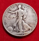 ☆1945 Walking Liberty Half Dollar Silver 50C☆
