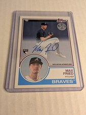 2018 Topps 1983 Topps Design Auto Rookie RC Max Fried #83A-MF Yankees Braves