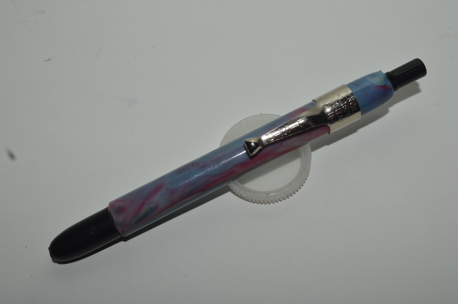 1620 Blue & Red Marble Grease Pencil Made In Usa Circa 1960's