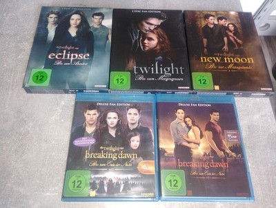 Twilight Saga DVD und Bluray Fan Edition Filme 1-5