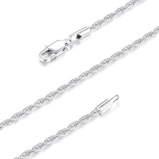 925 Sterling Silver Chain Necklace for Women, Silver Necklace Chain for Women, 1