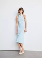 Mango Draped halter dress
