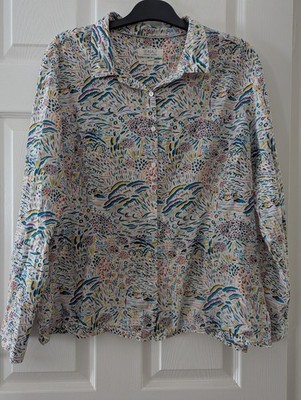 Seasalt  Cornwall Larissa Shirt Blouse Size 16 Multicoloured