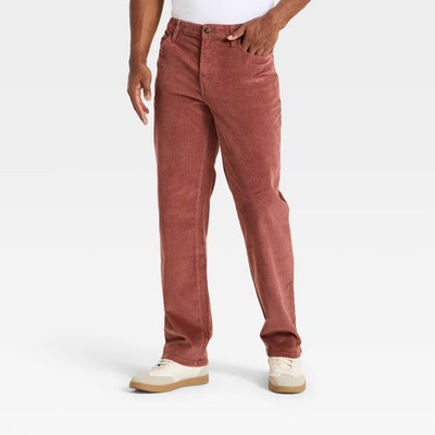 Men Straight Fit Corduroy Pants - Goodfellow & Co