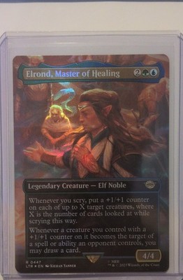 Elrond, Master of Healing (Borderless) Lord of the Rings: Middle-Earth Foil