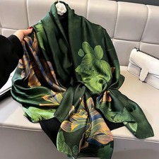 Women s Spring Polyester Scarf Soft Smooth Shawl Lightweight Beach Wrap Fashion