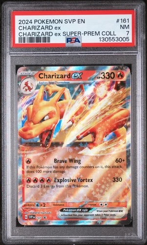2024 POKEMON SVP EN-SV BLACK STAR PROMO #161 CHARIZARD EX PSA 7