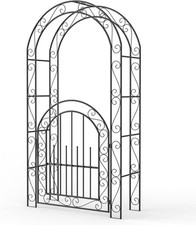 Garden Archway Arch Arbor Trellis Yard Decor Wedding Patio Structure Gate 7FT