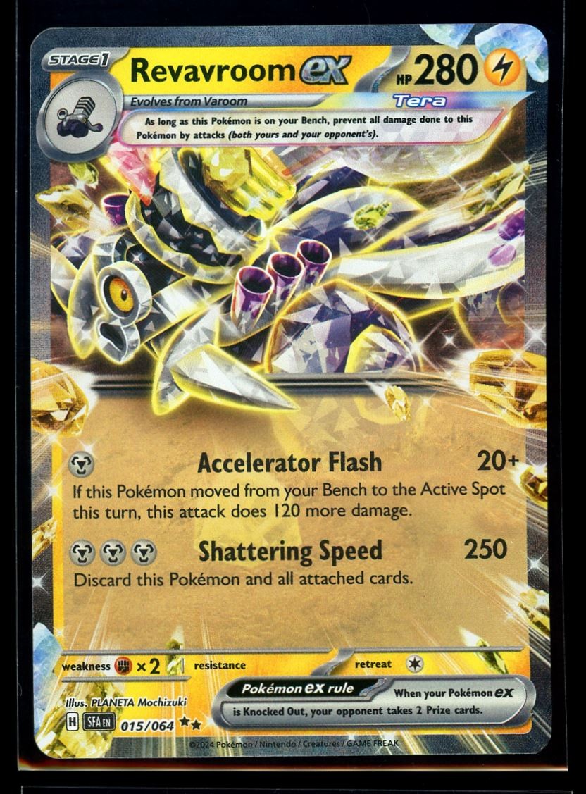 2024 Scarlet & Violet Series - Shrouded Fable Revavroom ex #15 Double Rare Holo