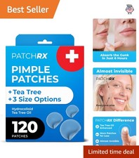 Hydrocolloid Acne Patches, 120 Count Day or Night Wear for All Skin