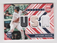 2018 PANINI ELITE EXTRA EDITION USA MATERIAL RED 45/49 ANTHONY SEIGLER 3 RELICS
